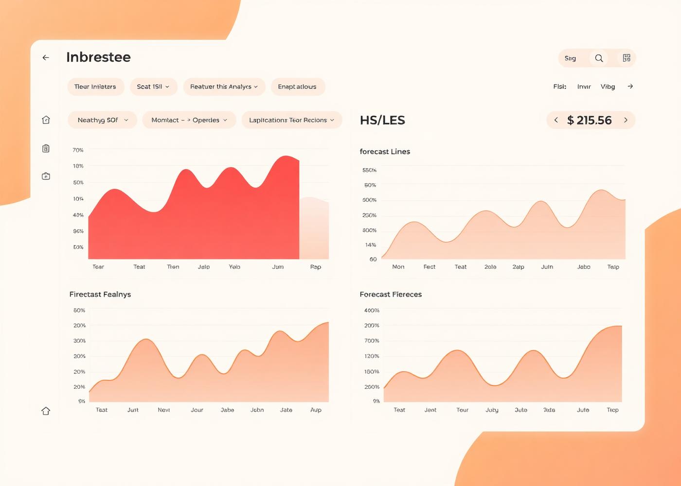 Inventory analytics dashboard for a distributor